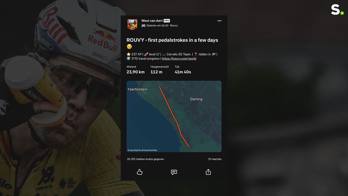 "Eerste pedaalslagen in enkele dagen tijd": ziektekiemen verstoren voorbereiding Wout van Aert op cross-seizoen