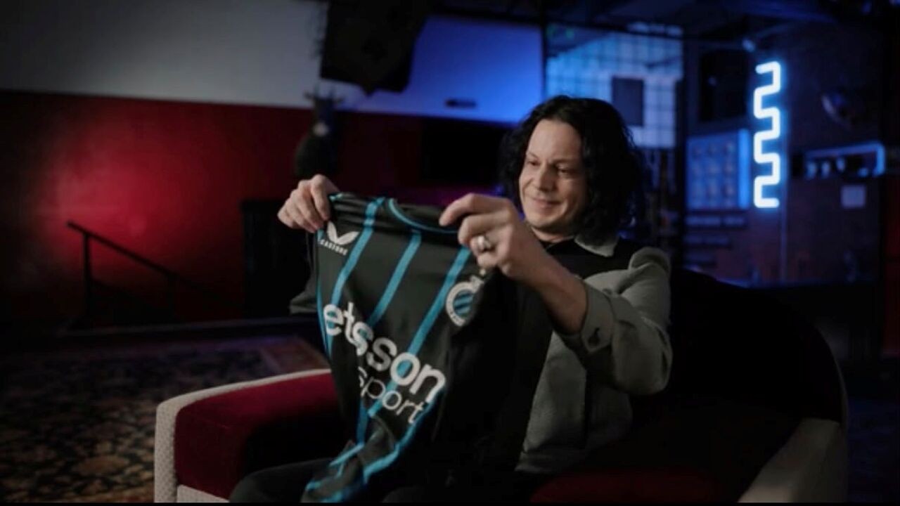 Rockster Jack White pronkt met truitje van Club Brugge in beelden voor Amerikaanse documentaire