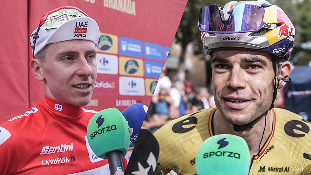 Wout van Aert houdt gelegenheidsgroen over aan zijn vlucht, Tadej Pogacar: "Ze moeten beslissen met wie ze de trui willen nemen"