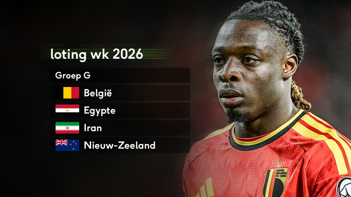 Iran, Egypte en Nieuw-Zeeland zijn WK-tegenstanders Rode Duivels, die in sportief gunstige groep G (met nachtwedstrijden) zitten