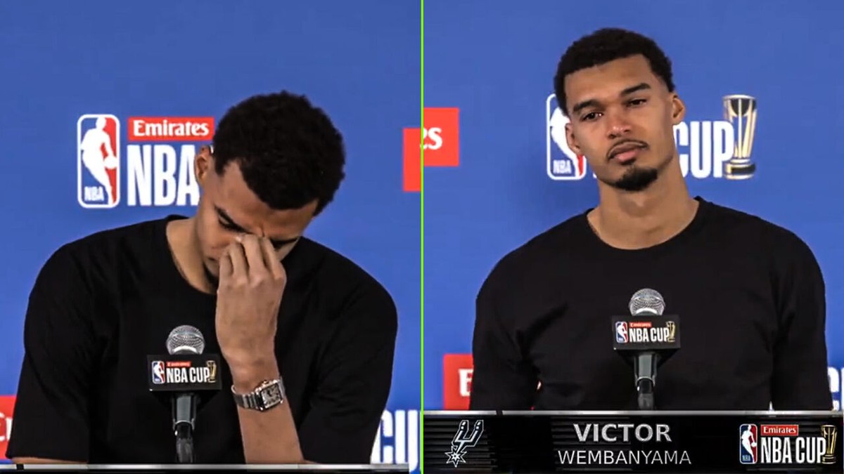 "Sorry, ik ben net iemand verloren": Wembanyama breekt al na één vraag op persconferentie en vertrekt in tranen
