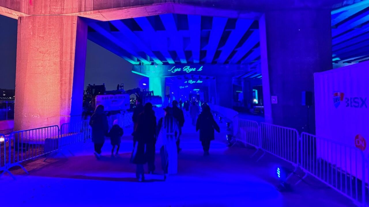 Symbolisch afscheid van viaduct Merksem met licht- en klankspektakel