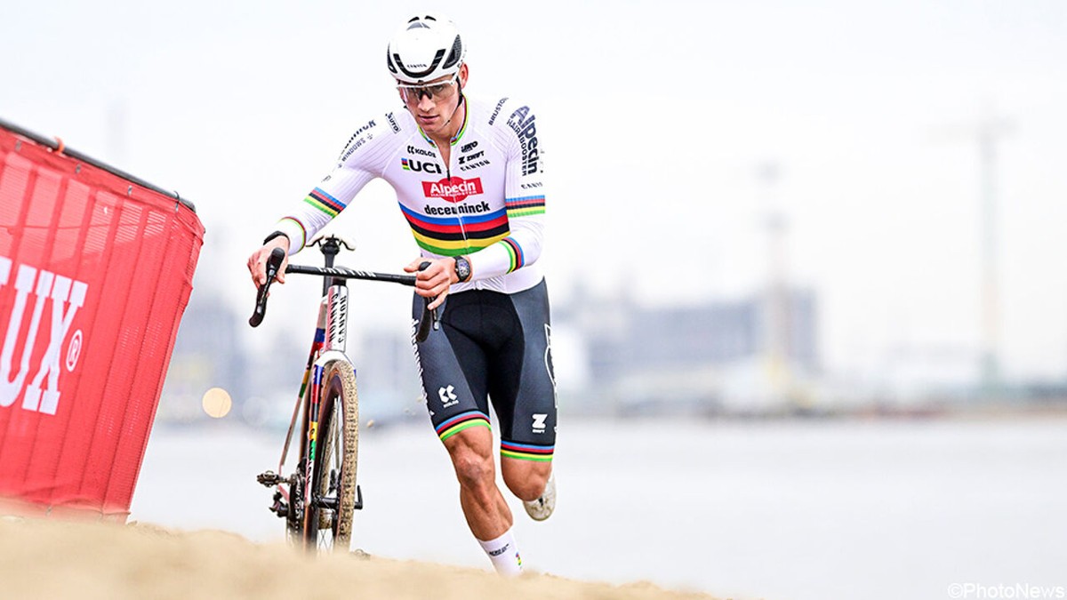 "Ik voelde me stukken beter dan in Namen": Van der Poel demonstreert in Antwerpen ondanks lekke band