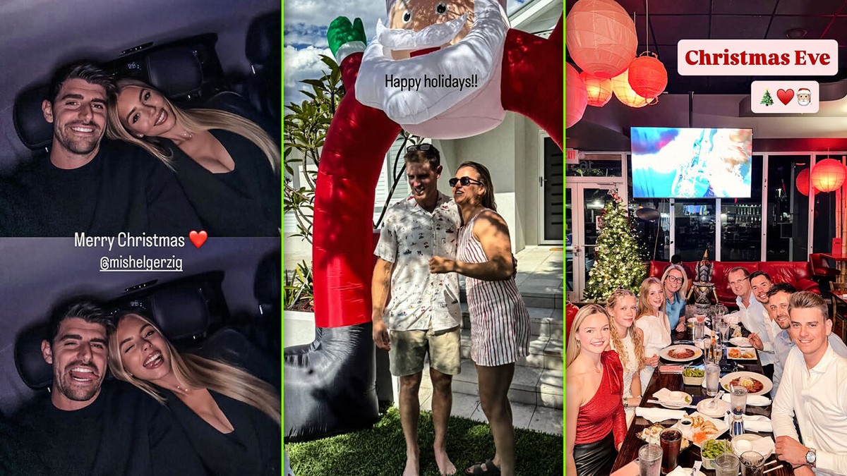 Thibaut Courtois met zijn vrouw, Emma Plasschaert down-under en Loena Hendrickx aan de feestdis: zo vieren onze topsporters kerst