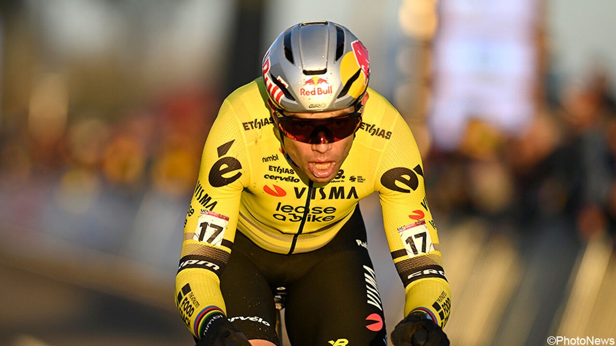 Wout van Aert blijft na "moeilijke cross" wachten op eerste zege: "Het is enorm lastig om resultaat te rijden"