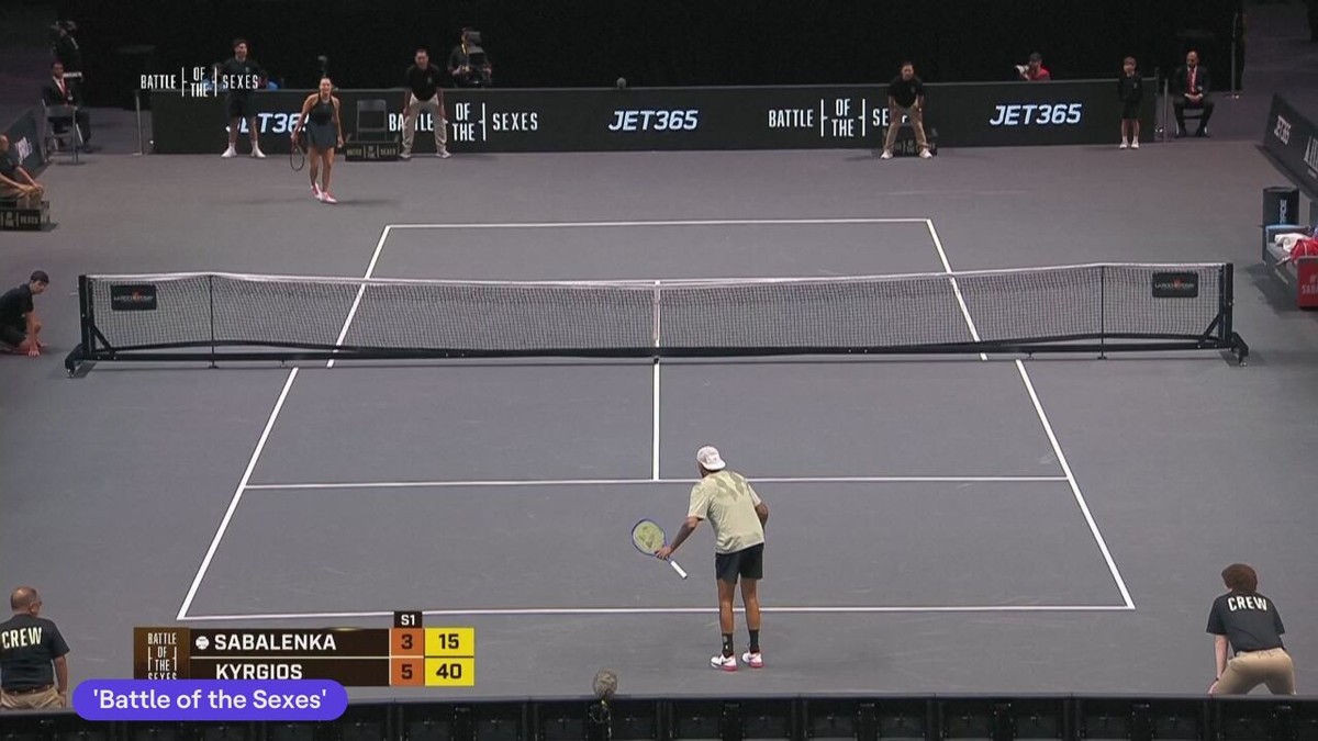 Kyrgios klopt nummer 1 Sabalenka in ‘Battle of the Sexes’: “Zie niet hoe deze aandacht negatief kan zijn"