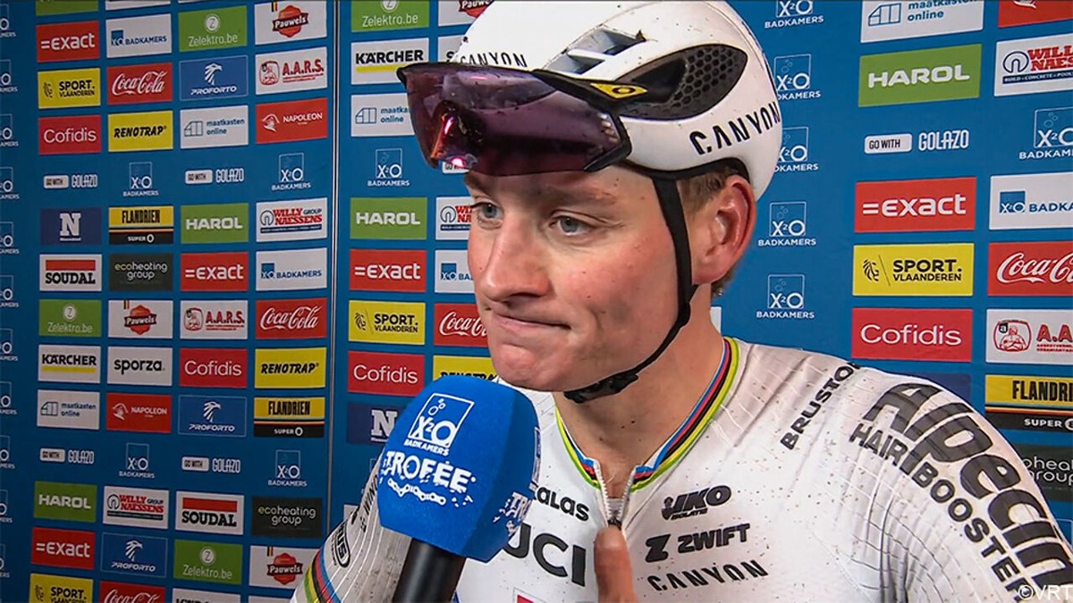 Van der Poel had "veel geluk", maar tilt niet te zwaar aan incident met fan: "Verkeerde intenties? Dat gevoel had ik niet"