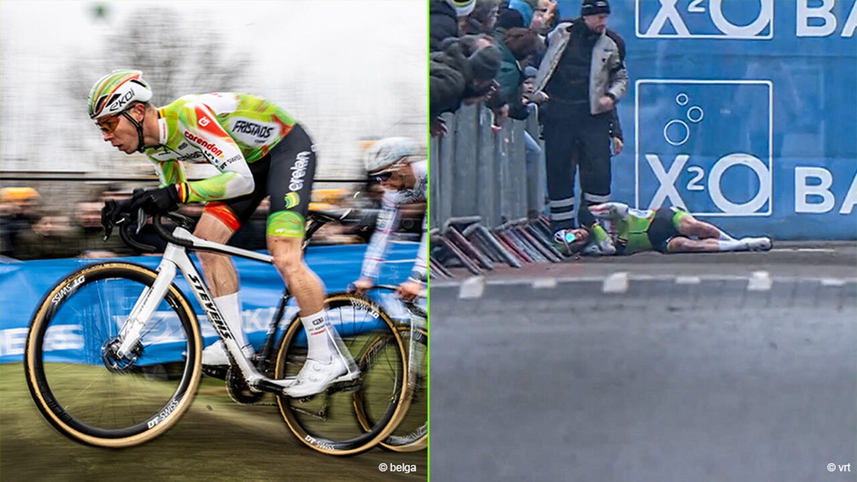 Val in Loenhout beëindigt het seizoen van Wereldbeker-leider Laurens Sweeck