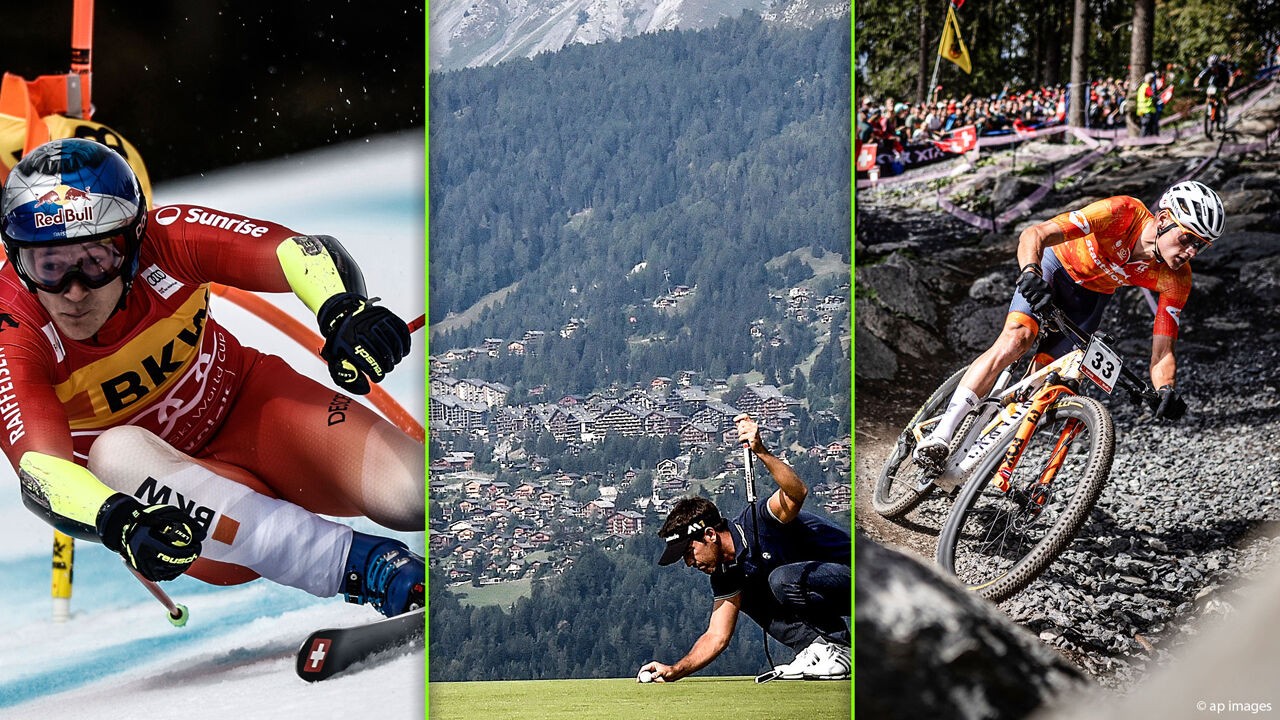 Skiën, golfen, mountainbiken, bergbeklimmen: Crans-Montana is mekka voor de sport