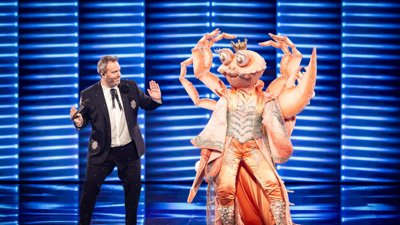 Personage King Krab wint 'The masked singer', ook figuren Eenhoorn en Bambi ontmaskerd in finale