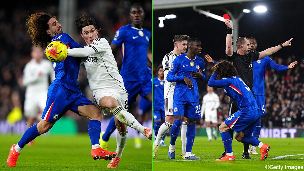 Dom rood van Cucurella verpest welkomstfeestje: kersvers coach Rosenior ziet Chelsea onderuitgaan bij Fulham