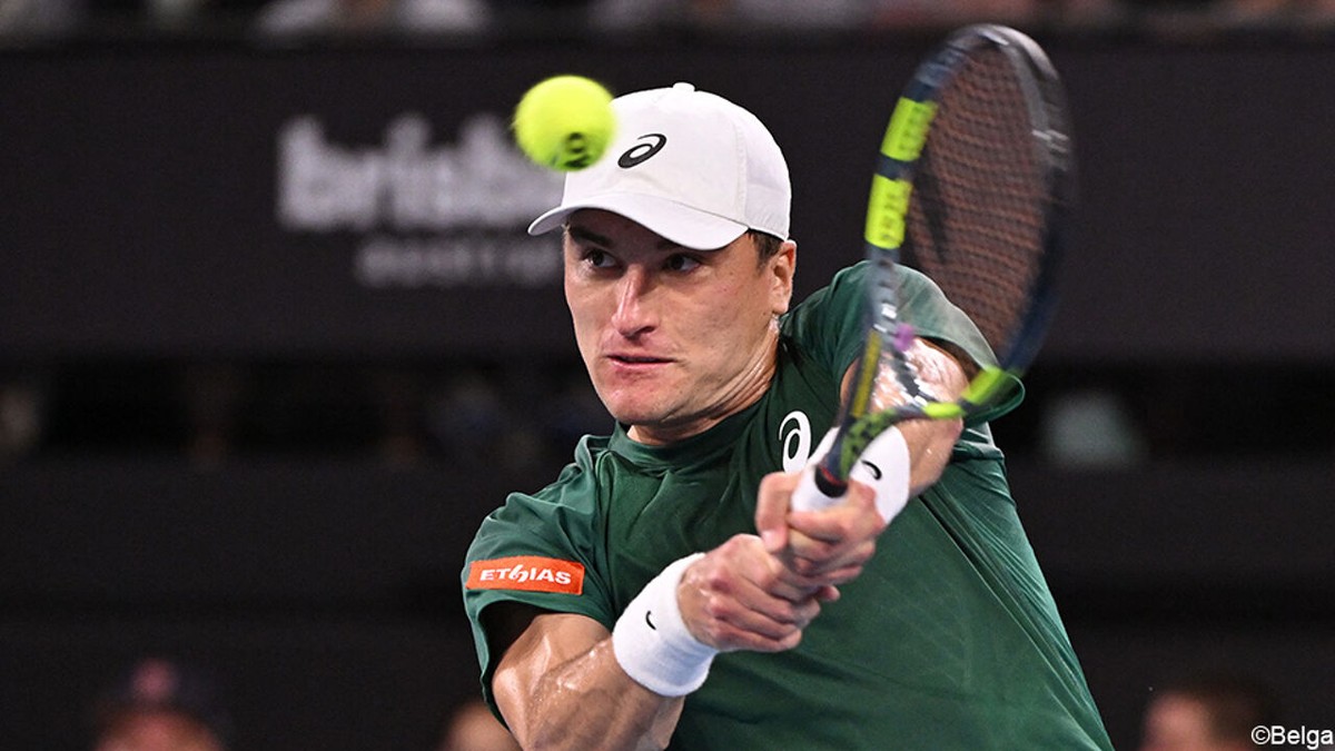 Raphaël Collignon surft nu ook voorbij Grigor Dimitrov naar de kwartfinales in Brisbane