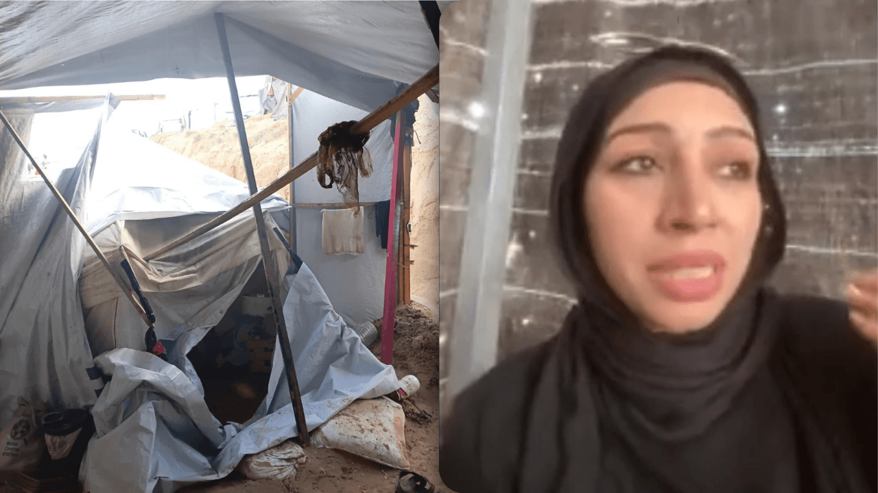 "Alles is doorweekt": VRT NWS spreekt met Palestijnse Elham en Reem over erbarmelijke omstandigheden in tentenkampen in Gaza