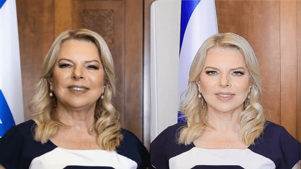Gladde huid, mooi kapsel en grote ogen: ethische discussie woedt over bewerkte officiële foto's van vrouw van Israëlische premier Netanyahu