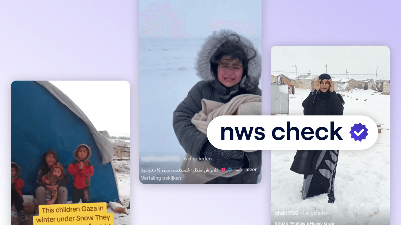 Gaza in de sneeuw? Nepbeelden voor propaganda en om geld te ronselen