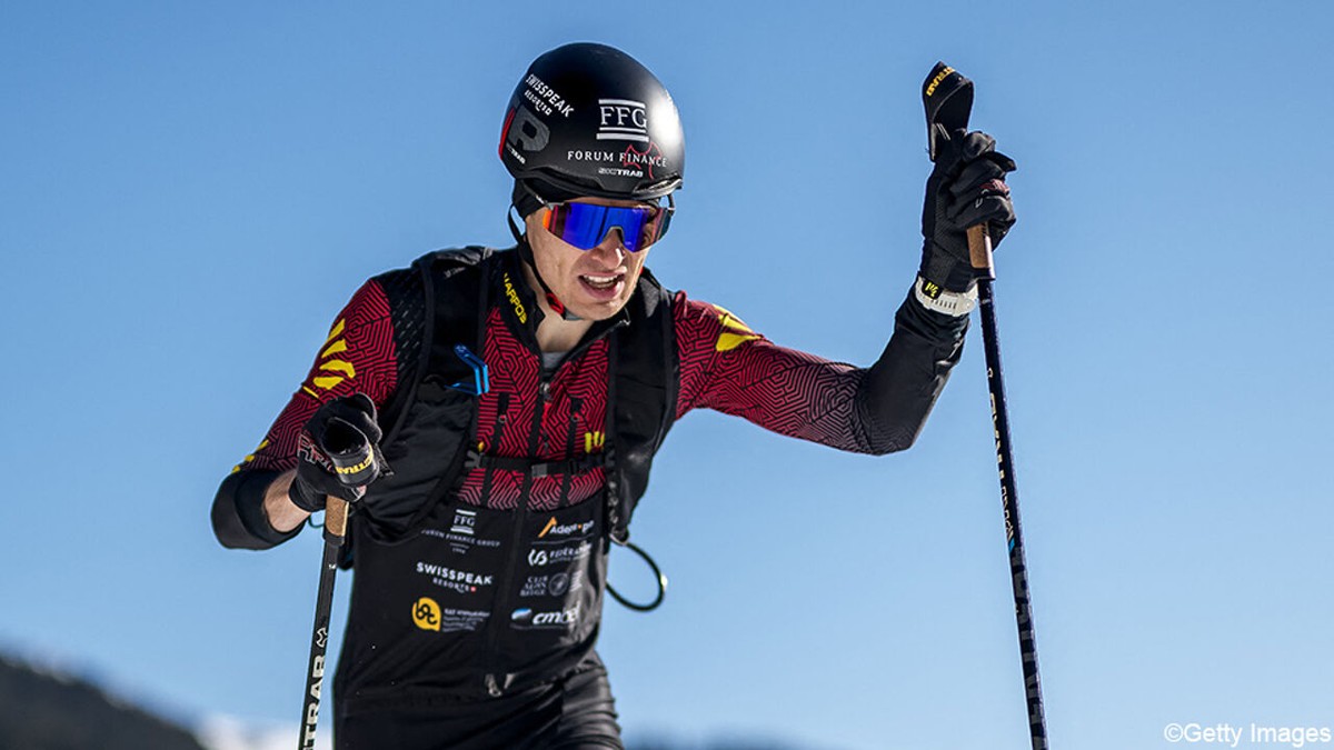 Maximilien Drion komt ook niet verder dan 6e plaats in verticale race tijdens Wereldbeker skimo in Courchevel