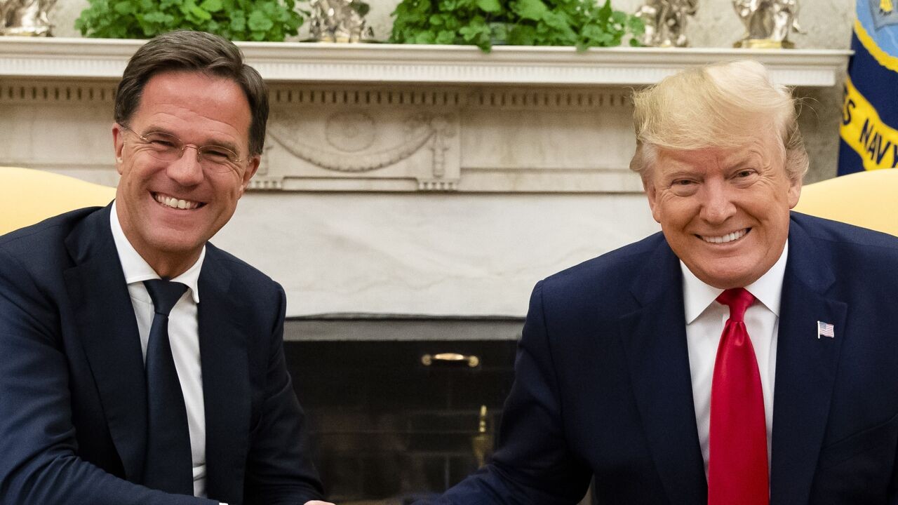 NAVO-topman Rutte probeert in Washington Trumps woede over uitblijven Europese betrokkenheid in Iran te temperen