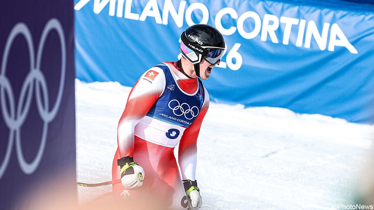 Eerste goud van Winterspelen 2026 gaat naar Franjo von Allmen, die na wereldtitel ook olympische titel afdaling pakt