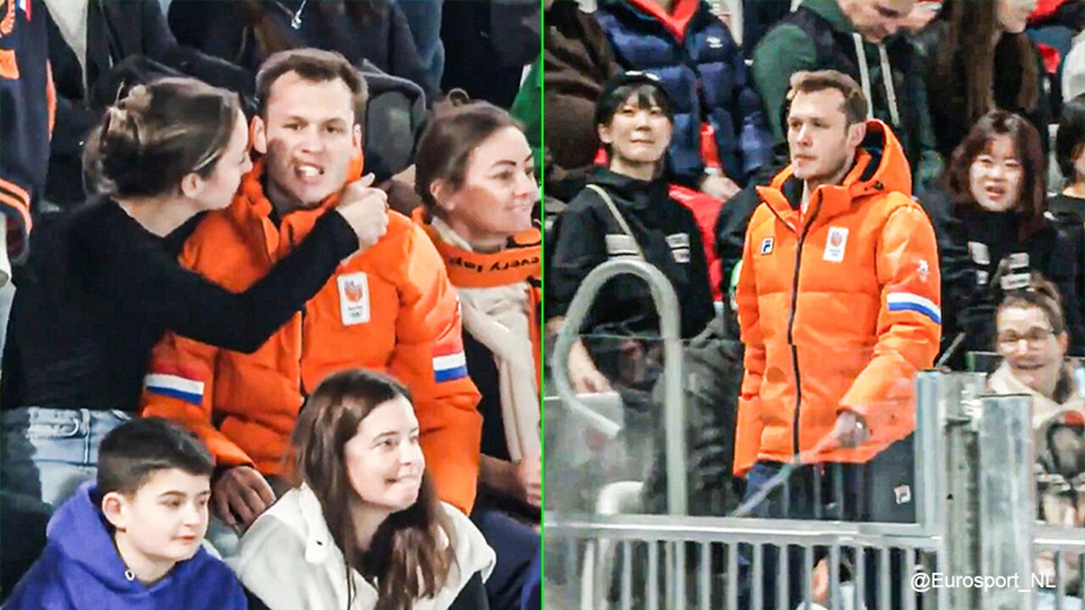 Schaatsrel weer springlevend in Nederland: gepasseerde joker loopt "heel pissig" weg, waarna nieuwe uppercut volgt