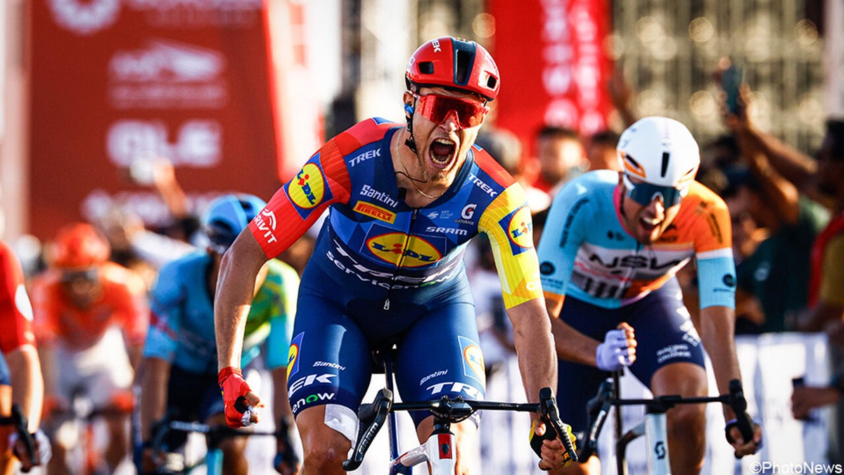 Jonathan Milan schiet als een kanonskogel naar sprintzege in UAE Tour