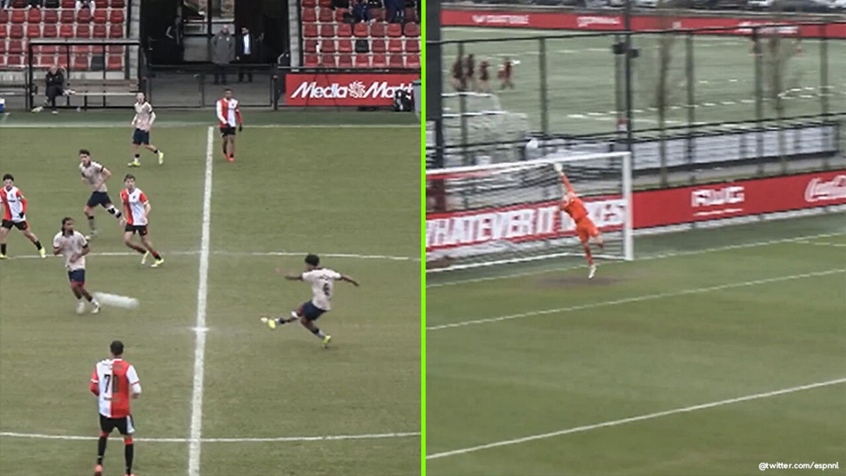 De snelste gelijkmaker ooit? Jonkies van Feyenoord scoren, maar slikken dan tegengoal... vanaf de middenstip