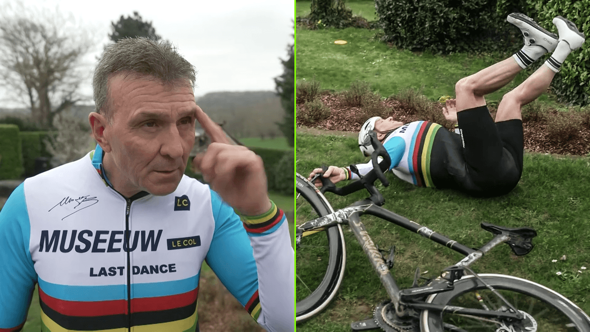"Had je dit 30 jaar geleden gezegd? Ik verklaarde je gek": Johan Museeuw test veelbesproken airbag voor fietsers uit