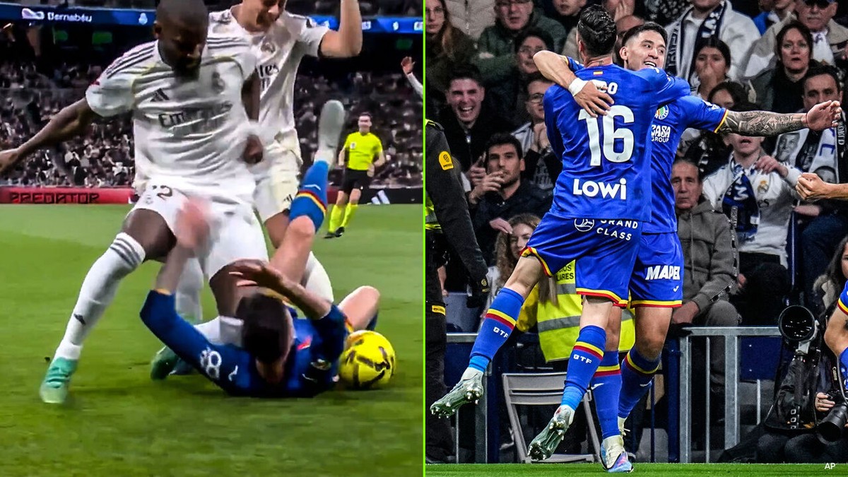 Lelijke kniestoot zet de toon: Real Madrid verliest halve knokpartij van stadsgenoot Getafe door héérlijke volley