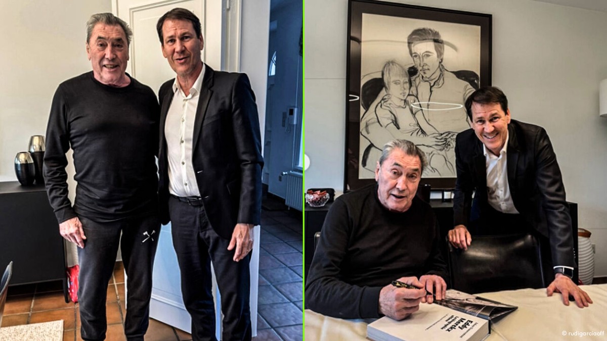 "Een kinderdroom die uitkomt": bondscoach Rudi Garcia deelt foto's van ontmoeting met "idool" Eddy Merckx