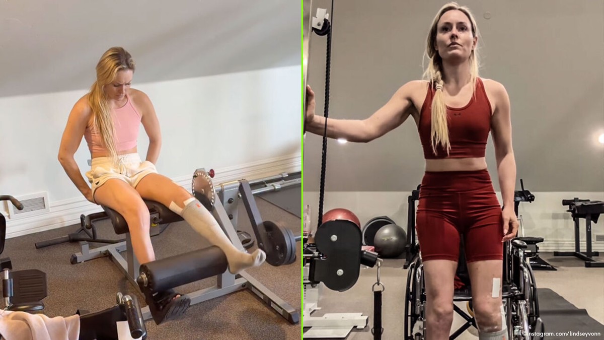 Lindsay Vonn duikt de fitness in en kan eindelijk weer staan: "I can do this"