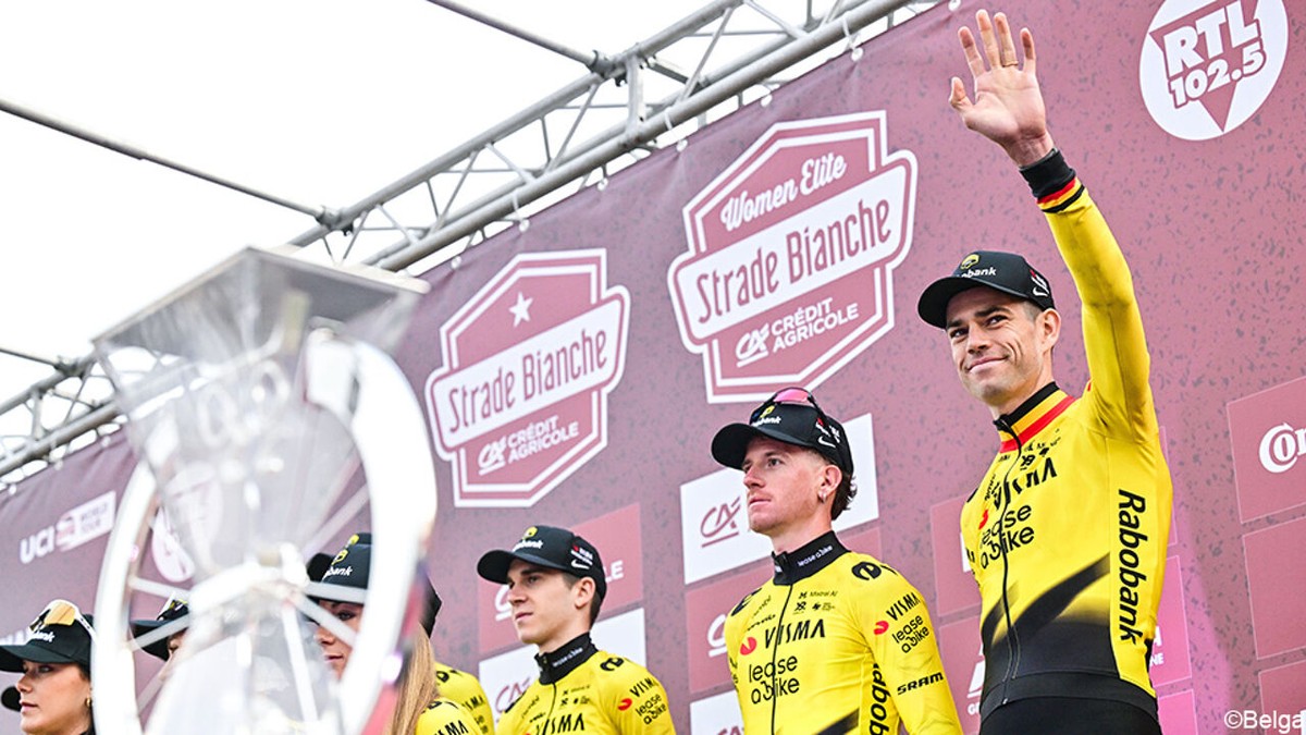 Wout van Aert wil de finale van de Strade Bianche rijden: "Zaterdag zullen er meer antwoorden volgen"