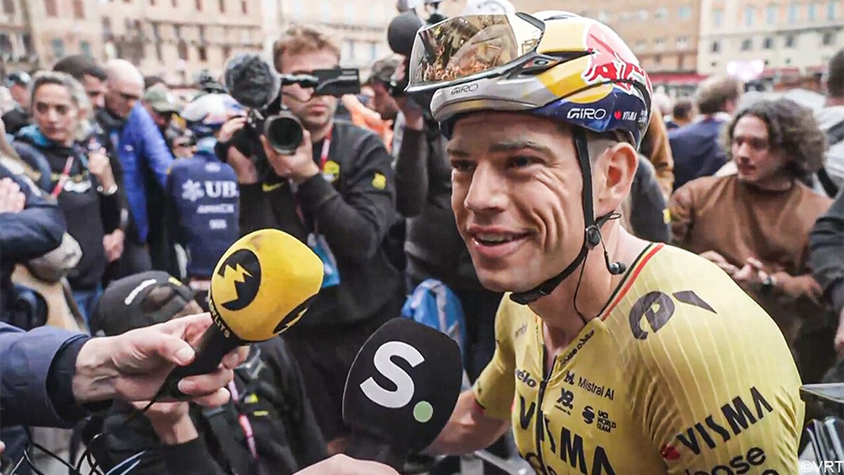 Wout van Aert blikt tevreden terug op "enorm lastige" Strade: "Schifting op de Monte Sante Marie was heel eerlijk"