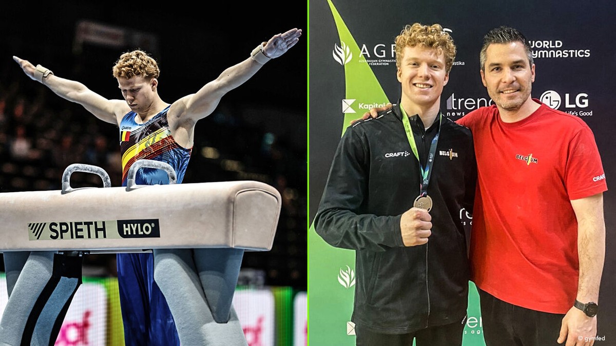 Kilan Van der Aa werd tijdens opwarming voor ander toestel verrast door Wereldbeker-zilver: "Mijn trainer kwam het mij zeggen"