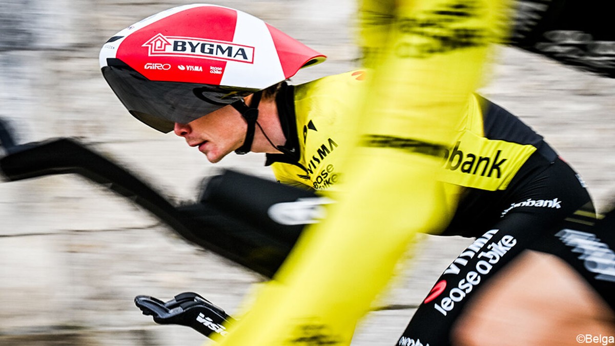 Jonas Vingegaard toont zich strijdbaar na eerlijke ploegentijdrit: "Niet onze beste dag, maar reden een sterke tijd"