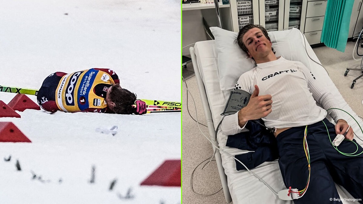 "Ik kom er vanaf met een hersenschudding": wintersporticoon Johannes Klaebo deelt update na zware val op zijn hoofd