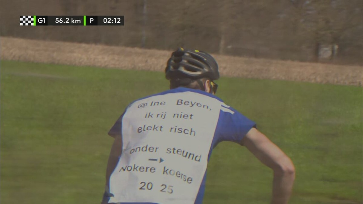 VIDEO - "Ine Beyen, ik rij niet elektrisch": man op stadsfiets eist de aandacht op