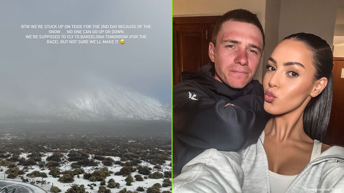Raakt Remco Evenepoel op tijd in Ronde van Catalonië? "We zitten vast op de Teide door de sneeuw"