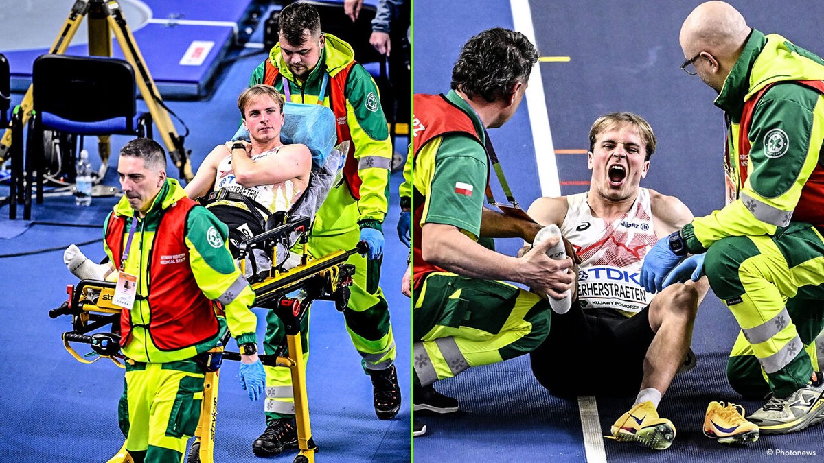 "Die brancard was een beetje dramatisch": Simon Verherstraeten stelt iedereen gerust na pijnlijke exit in WK-finale