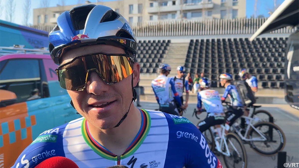 "Het was echt wel spannend": Remco Evenepoel droomde even van ritzege in lastige sprint