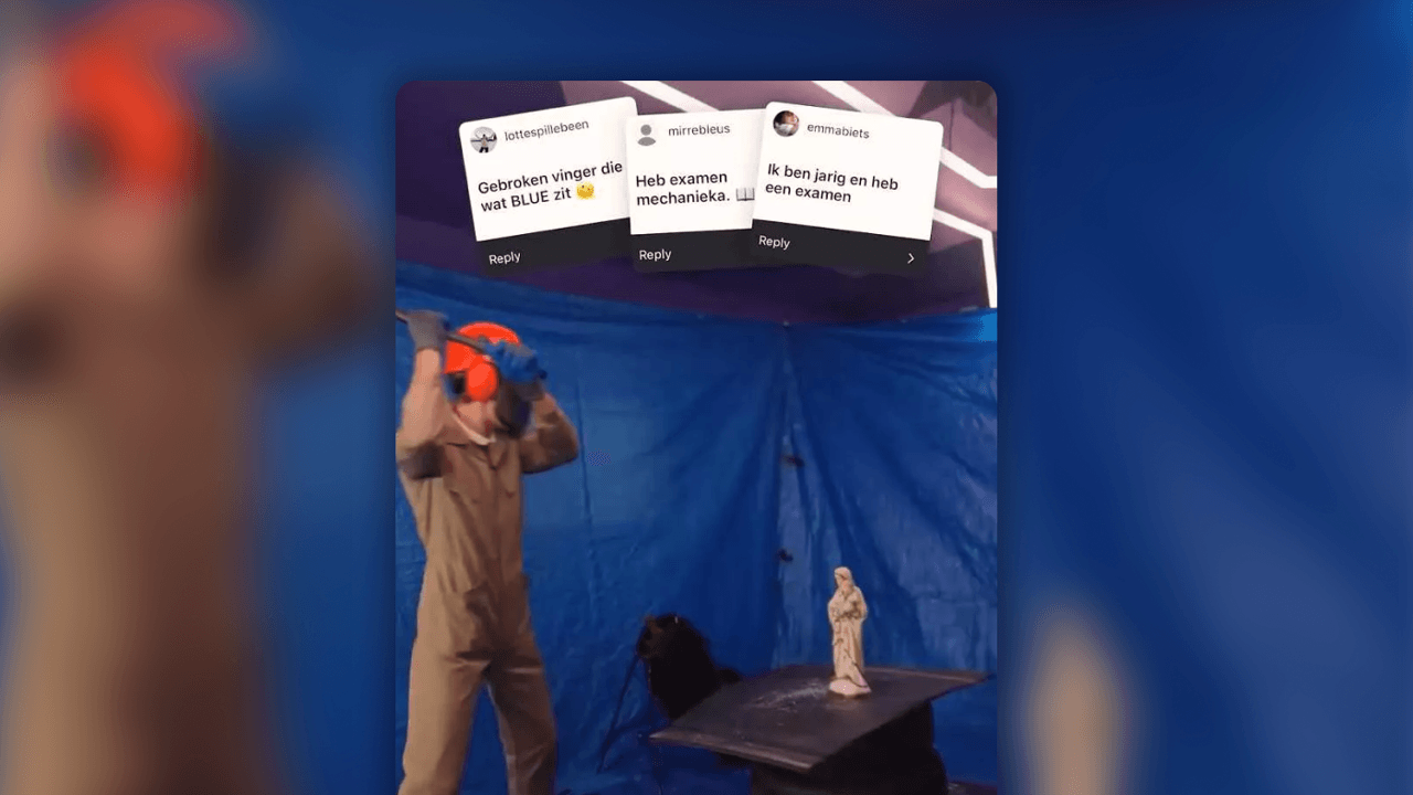 "Zouden nu andere keuzes maken": ophef over filmpje waarin Studio Brussel-presentatoren katholieke beelden kapotslaan