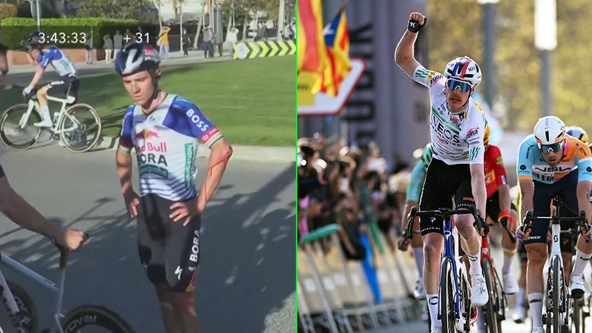 Drama in Ronde van Catalonië! Remco Evenepoel valt na sterke ontsnapping, Godon gaat alsnog met zege lopen
