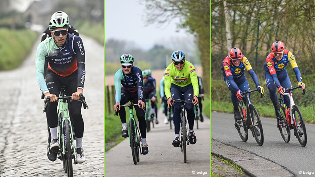 IN BEELD - Grote bedrijvigheid in de Vlaamse Ardennen tijdens regenachtige verkenning van Ronde van Vlaanderen