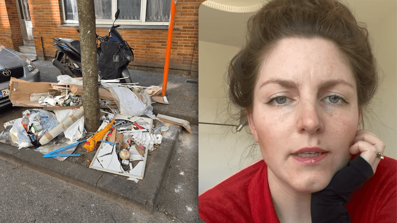Auteur Lize Spit en buurtcomité trekken aan alarmbel nadat Kuregem na grote opruimactie opnieuw vol afval ligt: "Wijk is oorlogszone"