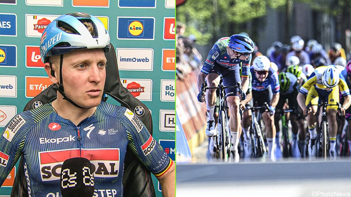 Zelfs "slepende schijfrem" kon Merlier niet stoppen tijdens spectaculaire sprint: "Ik hoorde het toen ik aanging"