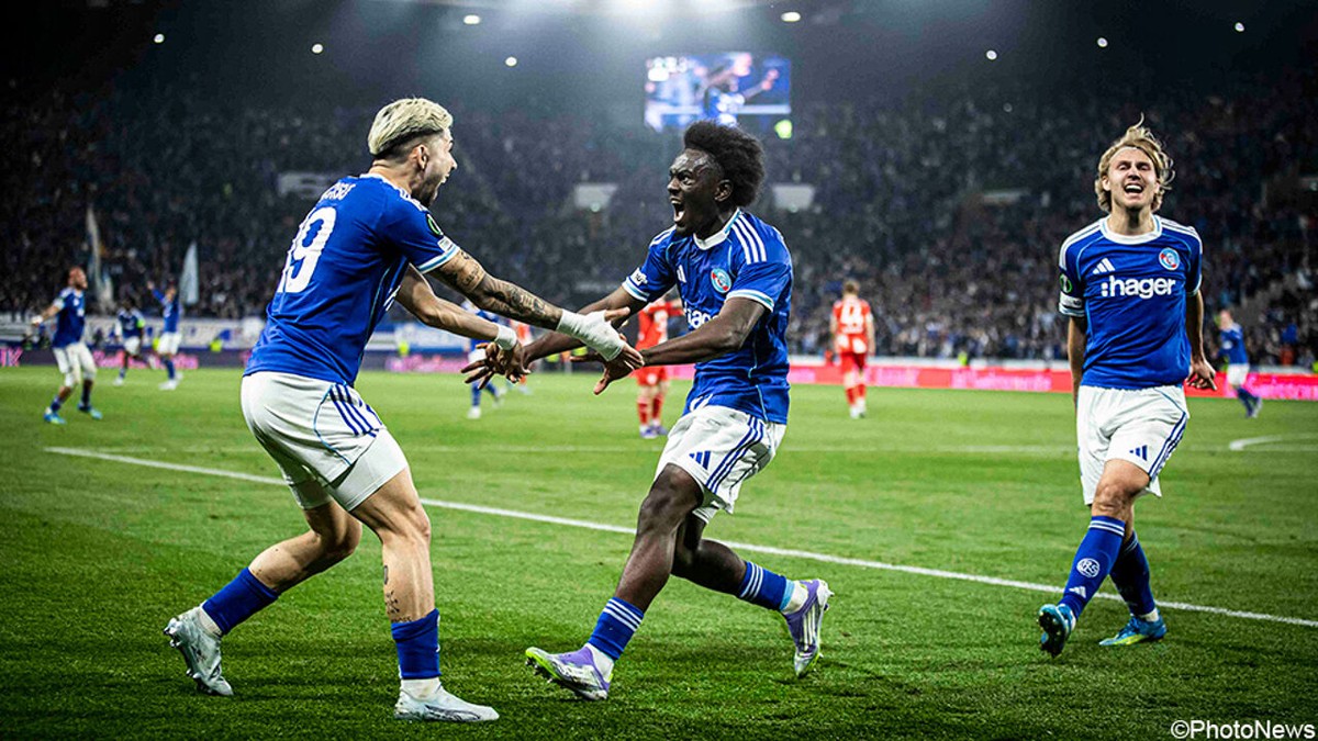 VIDEO - Met 4 goals zet enthousiast Strasbourg scheve situatie uit heenmatch helemaal recht