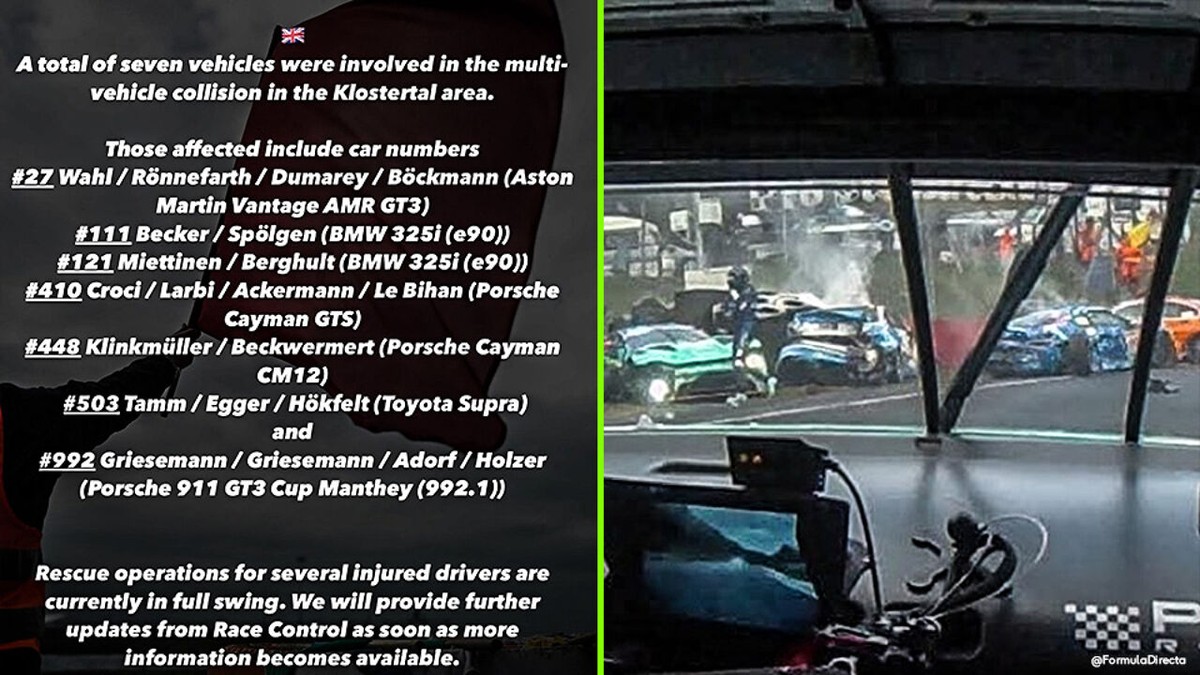 Dodelijk ongeval op Nürburgring door kettingbotsing, kwalificaties voor Verstappen en co uitgesteld