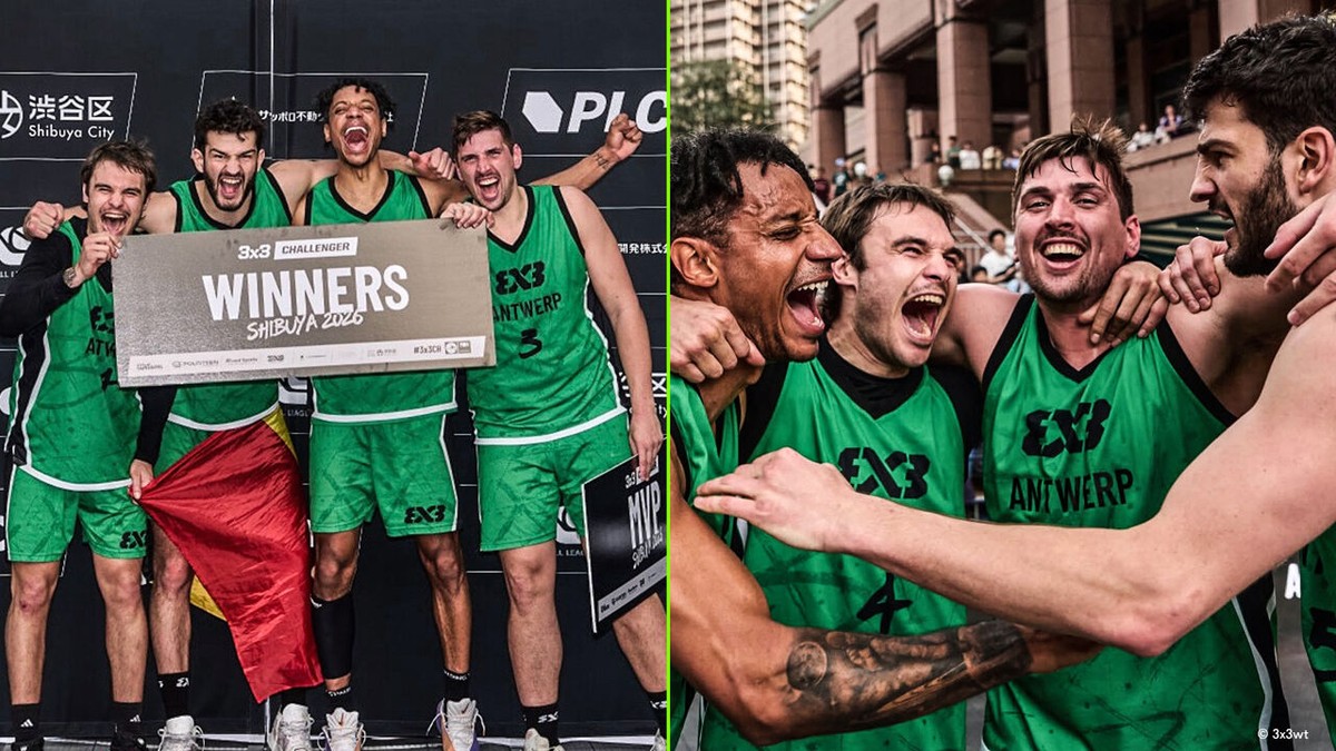 Team Antwerp 3x3 viert terugkeer onder Belgische vlag met eindzege in Shibuya