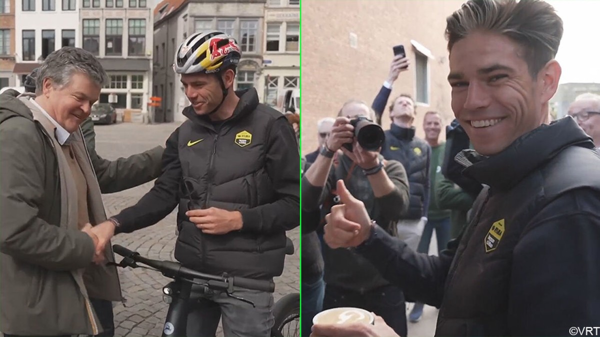 "Ik kon de wereld aan": Wout van Aert over "intense week" na Roubaix-zege, waarin hij heel vaak toostte op kassei