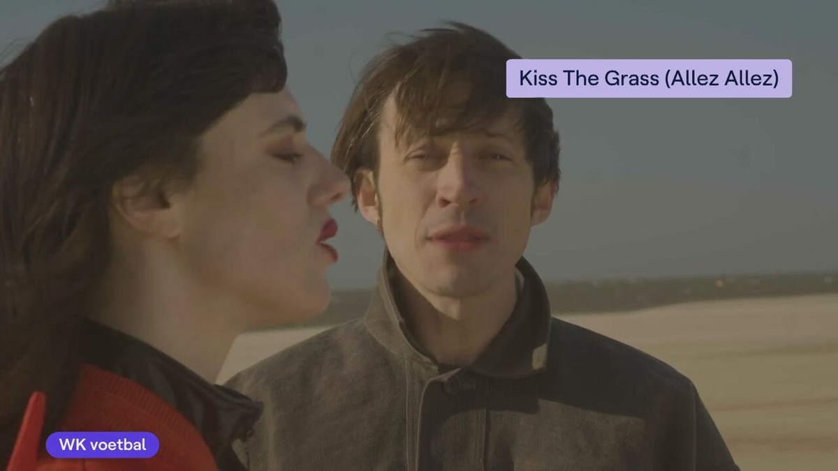 Kiss the grass (Allez, allez!): Roméo Elvis en Sylvie Kreusch maken WK-lied van de Duivels