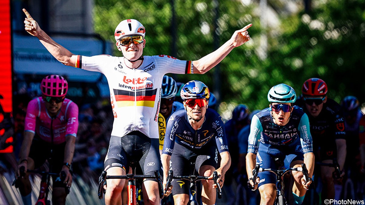 Lotto-Intermarché aan het feest in Eschborn-Frankfurt: Duits kampioen Georg Zimmermann vloert voor eigen volk Tom Pidcock