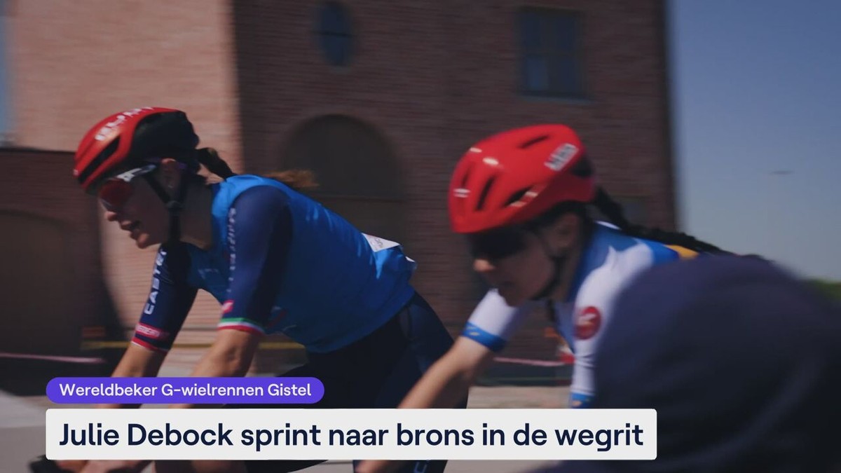 Julie Debock sprint naar brons in de wegrit in het G-wielrennen: "Beter dan ik had verwacht"